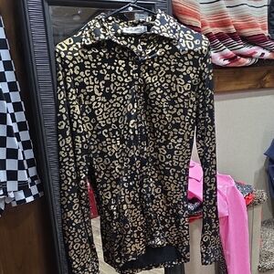 Ranch Dress'n Leopard Print Performance Rodeo Shirt
